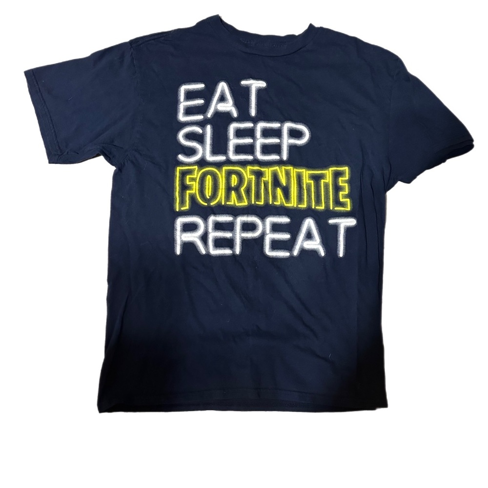 Fortnite youth XL Neon Navy Short sleeve tee